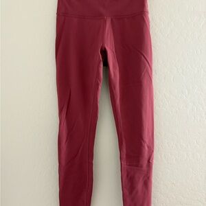 Lululemon Athletica Red Leggings
